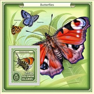Souvenir Sheet, Butterflies, Cinderellas,  , Animals (Fauna), Butterflies, Insects