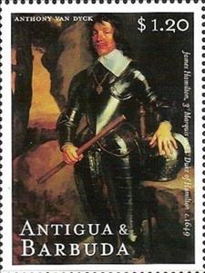 Stamp, James Hamilton, Antigua and Barbuda,  , Paintings