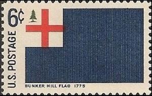 Stamp, Bunker Hill, 1775, United States of America,  , Flags