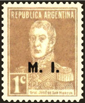 José Francisco de San Martín (1778-1850), ovpt. "M.I."