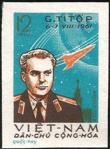 Stamp, Gherman Titov’s Space, Vietnam,  , Astronauts