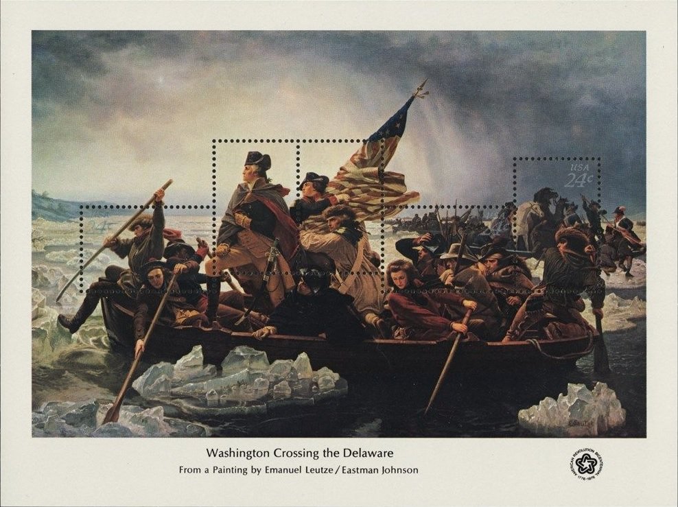 Washington Crossing the Delaware, by Leutze & E. Johnson