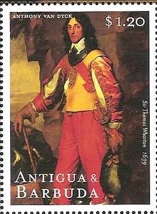 Stamp, Sir Thomas Wharton, Antigua and Barbuda,  , Paintings