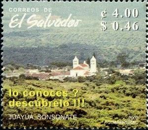 Stamp, Ruta de las flores, El Salvador,  