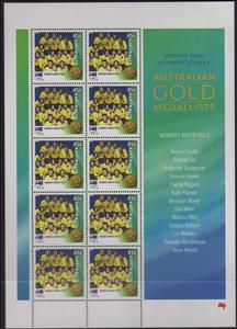 Mini Sheet, Women's Waterpolo Offset Minisheet, Australia,  , Olympic Games, Water-polo, Women