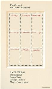 Souvenir Sheet, Presidents III, United States of America,  , Famous People, Heads of State, Men, Politicians, Государственный деятель