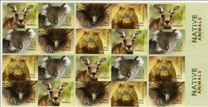 Booklet, Self Adhesive Booklet, Australia,  , Animals (Fauna), Kangaroos, Koalas, Mammals