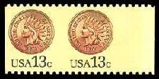 Indian Head Penny, 1877 Pair