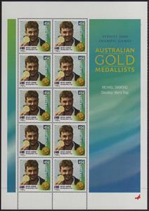 Mini Sheet, Michael Diamond minisheet, Australia,  , Olympic Games, Shooting Sports, Sports