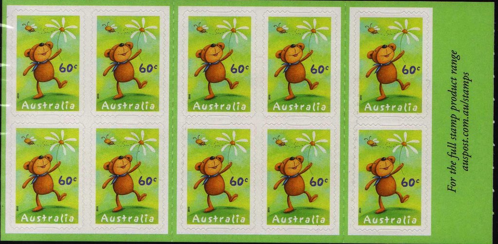 $6 Self Adhesive Booklet (bear)