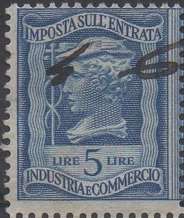 Revenue Stamp, Industry and Commerce, Italy,  , Headgear, Industry