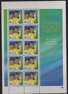 Mini Sheet, Men's Madison offset minisheet, Australia,  , Cycling, Olympic Games, Sports