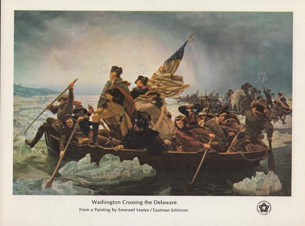 Washington Crossing the Delaware, by Leutze & E. Johnson