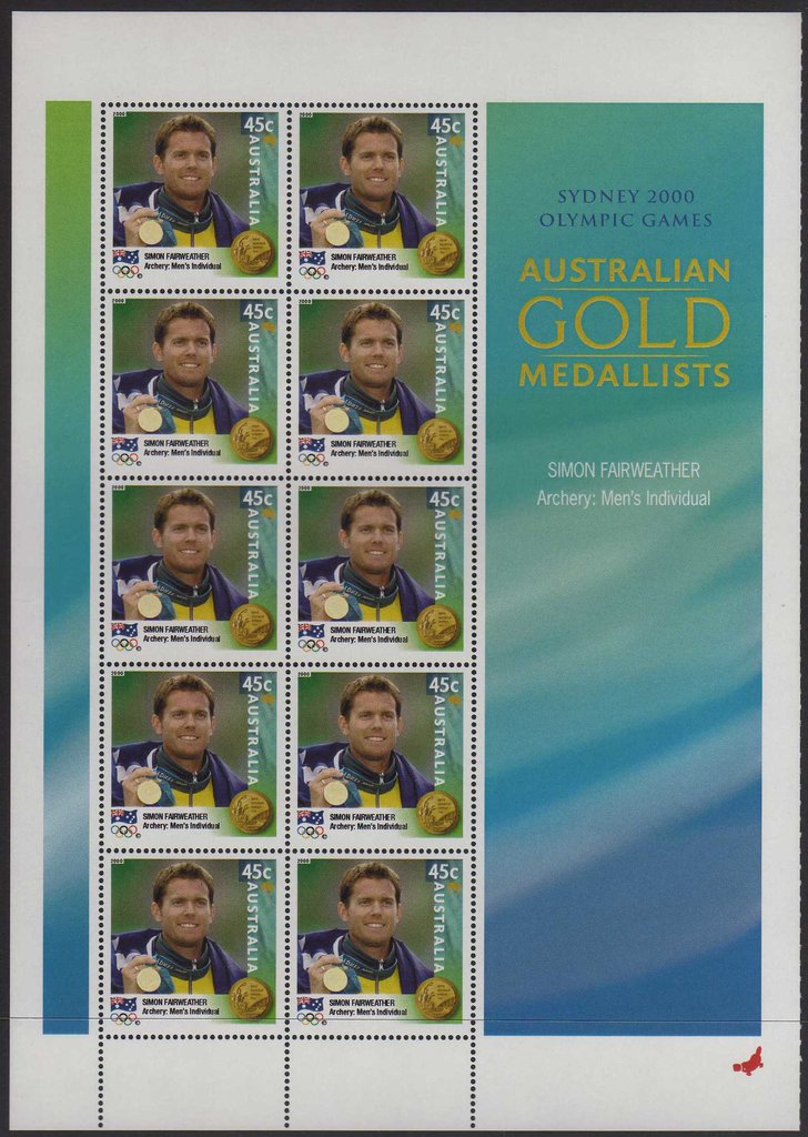 Simon Fairweather minisheet