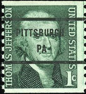Stamp, Thomas Jefferson (1743-1826), 3rd President, United States of America,  , Famous People, Heads of State, Men