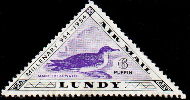 Eric Bloodaxe Millenary Air Mail - Birds - Manx Shearwater