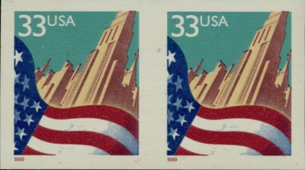 Flag over City