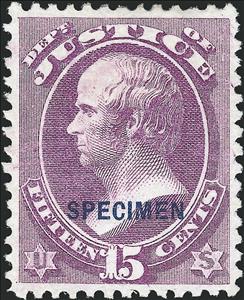 Stamp, Justice - Daniel Webster, United States of America,  