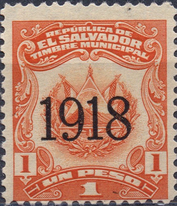 Definitive with overprints