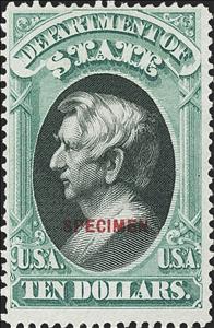 Stamp, Dept. Of State - William Henry Seward, United States of America,  