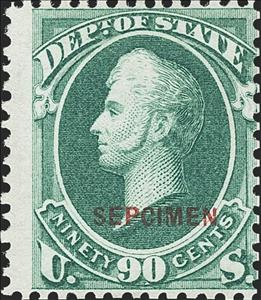 Stamp, Dept. Of State - Commodore Perry, United States of America,  