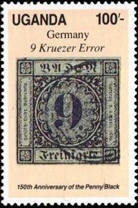 Stamp, Baden, Uganda,  , Stamps