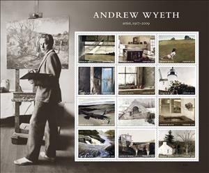 Souvenir Sheet, Andrew Wyeth, United States of America,  , Anniversaries and Jubilees, Artists, Paintings