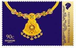 Stamp, Indian Wedding Necklace, Singapore,  , Golden Objects, Jewelery