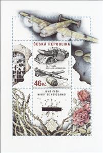 Souvenir Sheet, The 75th Anniversary of Operation Anthropoid, Czech Republic,  , Second World War