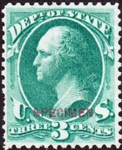 Stamp, Dept Of State - George Washington, United States of America,  