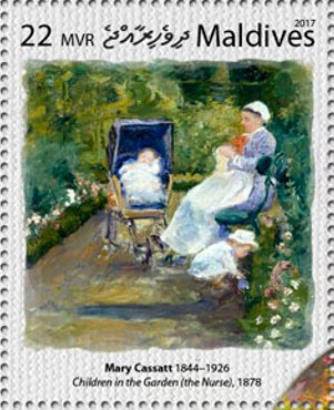 "Children in the Garden (the Nurse)" (1878)