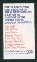 Booklet, Greetings, United States of America,  