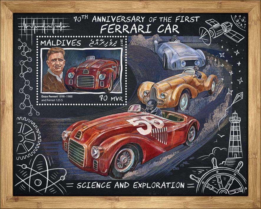 70th anniversary of the first Ferrari car