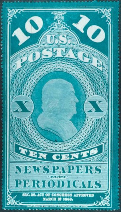 Newspaper Stamps - Benjamin Franklin