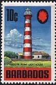 Stamp, South Point Lighthouse, Barbados,  , Lighthouses