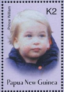 Stamp, As toddler, Papua New Guinea,  , Royalty