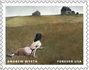 Stamp, “Christina’s World” (1948), United States of America,  , Paintings