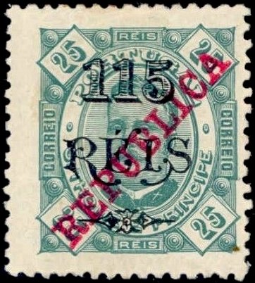 King Carlos I. overprint