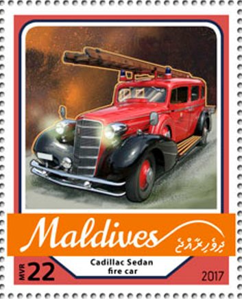 Cadillac Sedan fire car
