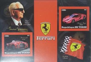 Mini Sheet, Enzo Ferrari, Cinderellas,  , Cars