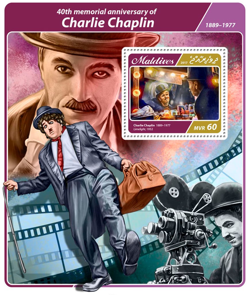 40th memorial anniversary of Charlie Chaplin (1889-1977)