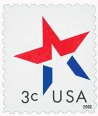Stamp, Star, United States of America,  