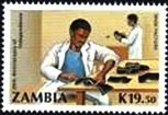 Stamp, Shoe factory, Zambia,  