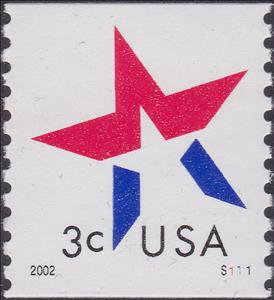Stamp, Star, United States of America,  