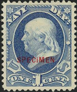 Stamp, Navy - Benjamin Franklin, United States of America,  