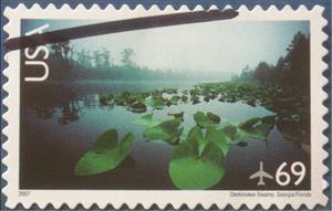 Stamp, Okefenokee Swamp, United States of America,  