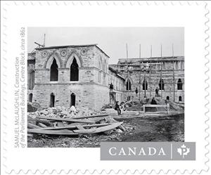 Stamp, Parliament Buildings, Centre Block by Samuel McLaughlin, Canada,  , Government Buildings, Photography