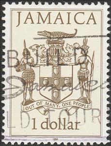 Stamp, Jamaican Coat of Arms - dated 1993, Jamaica,  , Coats of Arms