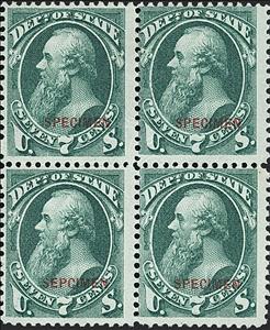 Se-tenant, Dept.Of State - Edwin M. Stanton, United States of America,  