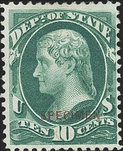 Stamp, Dept. Of State - Thomas Jefferson, United States of America,  